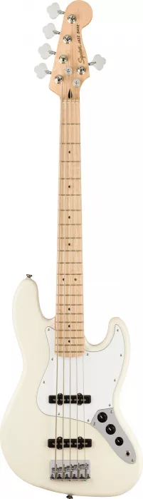 Fender Squier Affinity Series Jazz Bass V MN Olympic White gitara basowa Fender Squier Affinity Series Jazz Bass V MN Olympic White gitara basowa