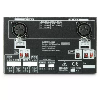 Ram Audio X OVER S analogowy moduł procesora do 4-kanałowych końcówek mocy serii S Ram Audio X OVER S analogowy moduł procesora do 4-kanałowych końcówek mocy serii S