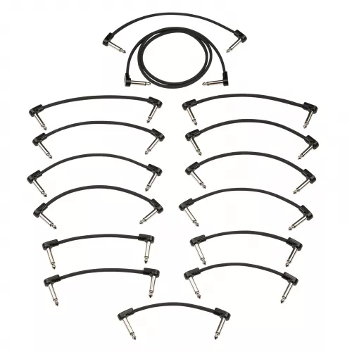 Fender Blockchain Patch Cable Kit, Black, Large zestaw kabli połączeniowych Fender Blockchain Patch Cable Kit, Black, Large zestaw kabli połączeniowych