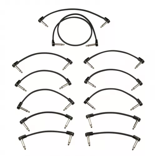 Fender Blockchain Patch Cable Kit, Black, Medium zestaw kabli połączeniowych Fender Blockchain Patch Cable Kit, Black, Medium zestaw kabli połączeniowych