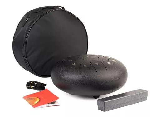 Hayman HTD1213BK Steel Tongue Drum 12′′ instrument perkusyjny, czarny Hayman HTD1213BK Steel Tongue Drum 12′′ instrument perkusyjny, czarny