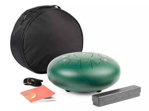 Hayman HTD1213GN Steel Tongue Drum 12′′ instrument perkusyjny, zielony Hayman HTD1213GN Steel Tongue Drum 12′′ instrument perkusyjny, zielony