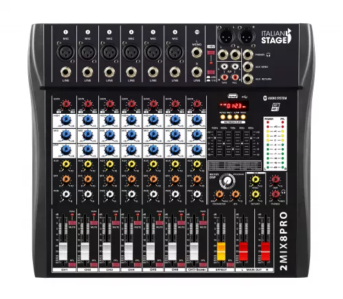 Italian Stage 2MIX8PRO mikser analogowy Italian Stage 2MIX8PRO mikser analogowy