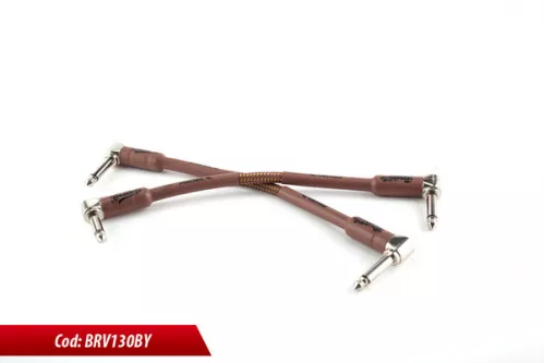 Proel BRV130LU015BY kable połączeniowe do efektów gitarowych 2szt 15cm Proel BRV130LU015BY kable połączeniowe do efektów gitarowych 2szt 15cm