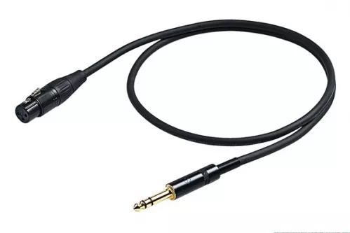 Proel CHL210LU1 kabel audio TRS / XLRf 1m Proel CHL210LU1 kabel audio TRS / XLRf 1m