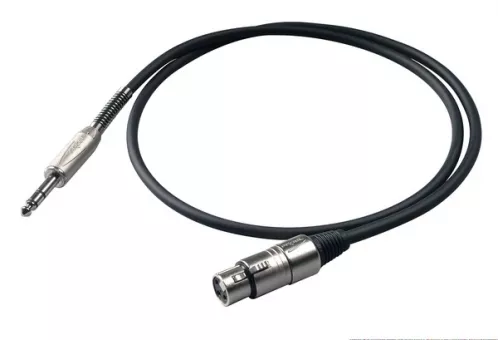 Proel BULK210LU2 kabel audio TRS / XLRf 2m Proel BULK210LU2 kabel audio TRS / XLRf 2m
