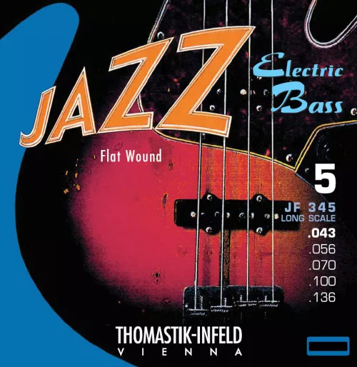 Thomastik JF34056 (682712) pojedyńcza struna do gitary basowej Jazz Bass Seria Nickel Flat Wound Roundcore .056 Thomastik JF34056 (682712) pojedyńcza struna do gitary basowej Jazz Bass Seria Nickel Flat Wound Roundcore .056