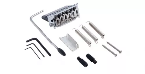 Hipshot 6-String US Flat Plate Tremolo Bridge mostek do gitary - Chrome Hipshot 6-String US Flat Plate Tremolo Bridge mostek do gitary - Chrome