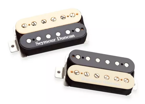 Seymour Duncan Green Magic Humbucker - Pickup Set - Zebra, zestaw przetworników do gitary elektrycznej Seymour Duncan Green Magic Humbucker - Pickup Set - Zebra, zestaw przetworników do gitary elektrycznej