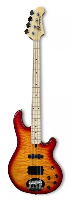 Lakland Skyline 44-02 Deluxe Bass, 4-String - Quilted Maple Top, Cherry Sunburst Gloss gitara basowa Lakland Skyline 44-02 Deluxe Bass, 4-String - Quilted Maple Top, Cherry Sunburst Gloss gitara basowa