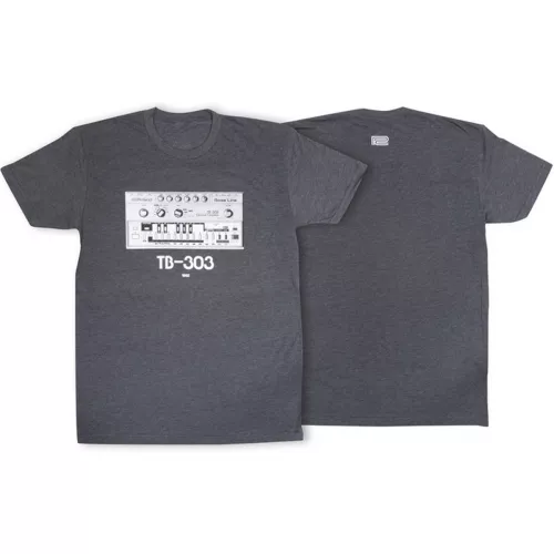 Roland CCR-TB303T2XC TB-303 crew T-Shirt 2XL Charcoal Roland CCR-TB303T2XC TB-303 crew T-Shirt 2XL Charcoal