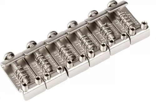 Fender American Standard Stratocaster Bridge Saddles (′08-Present), Nickel, Set of 6 Fender American Standard Stratocaster Bridge Saddles (′08-Present), Nickel, Set of 6