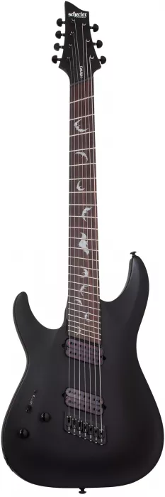 Schecter 2478 Damien 7 MultiScale Satin Black gitara elektryczna leworęczna Schecter 2478 Damien 7 MultiScale Satin Black gitara elektryczna leworęczna