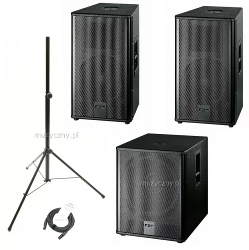 FBT Verve 2x 12A + 15SA zestaw aktywny 1400W FBT Verve 2x 12A + 15SA zestaw aktywny 1400W