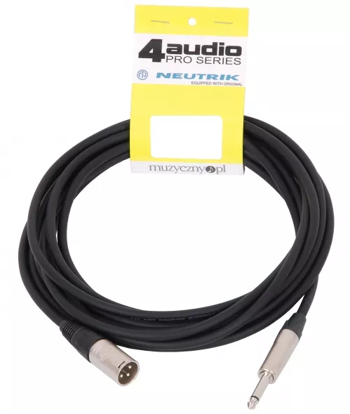 4Audio MIC2022 PRO 6m przewód niesymetryczny XLRm TS Neutrik 4Audio MIC2022 PRO 6m przewód niesymetryczny XLRm TS Neutrik