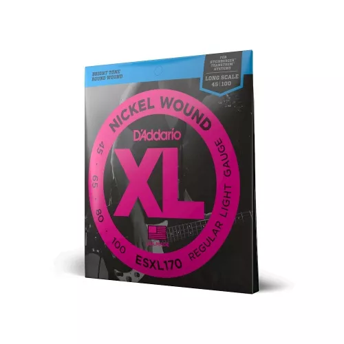 D′Addario ESXL-170 struny do gitary basowej Steinberger 45-100 D′Addario ESXL-170 struny do gitary basowej Steinberger 45-100