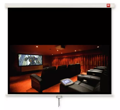 AvTek Cinema 240CW, ekran ręcznie rozwijany, wymiary cm - 240 x 200, obraz cm - 230 x 129 AvTek Cinema 240CW, ekran ręcznie rozwijany, wymiary cm - 240 x 200, obraz cm - 230 x 129