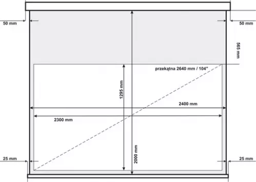 AvTek Cinema Electric 240MG ekran zwijany elektrycznie, wymiary cm - 240 x 200, obraz cm - 230 x 129,4 AvTek Cinema Electric 240MG ekran zwijany elektrycznie, wymiary cm - 240 x 200, obraz cm - 230 x 129,4
