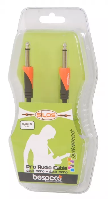 Bespeco SLJJ 030 kabel instrumentalny j/j 0,3 m Bespeco SLJJ 030 kabel instrumentalny j/j 0,3 m