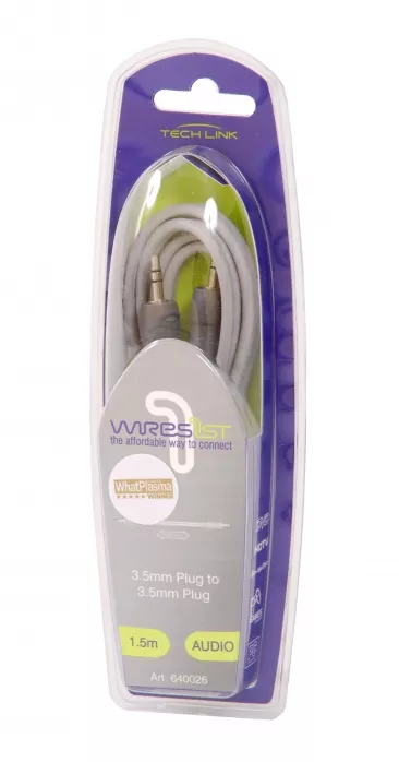 Techlink 640026 kabel 3.5mm Jack Stereo - 3.5mm Jack Stereo 1.5m Techlink 640026 kabel 3.5mm Jack Stereo - 3.5mm Jack Stereo 1.5m