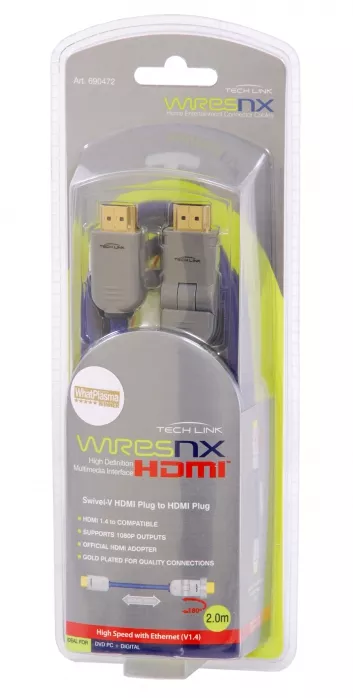 Techlink 690472 kabel HDMI - HDMI V 1.4 długość 2 m Techlink 690472 kabel HDMI - HDMI V 1.4 długość 2 m