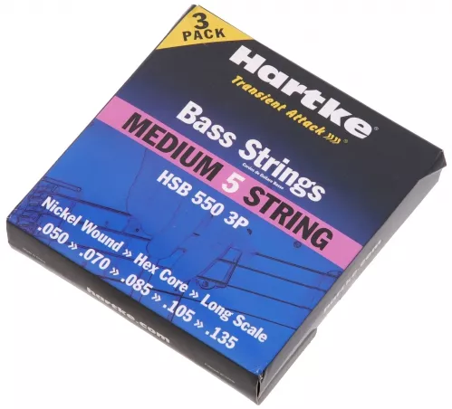 Hartke HSB-550-3P struny do gitary basowej (5) 50-135 Hartke HSB-550-3P struny do gitary basowej (5) 50-135