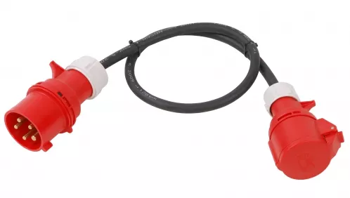 PCE AC5250 1m kabel sieciowy 5x2,5mm / redukcja ze złączami PCE 32A / PCE 16A PCE AC5250 1m kabel sieciowy 5x2,5mm / redukcja ze złączami PCE 32A / PCE 16A