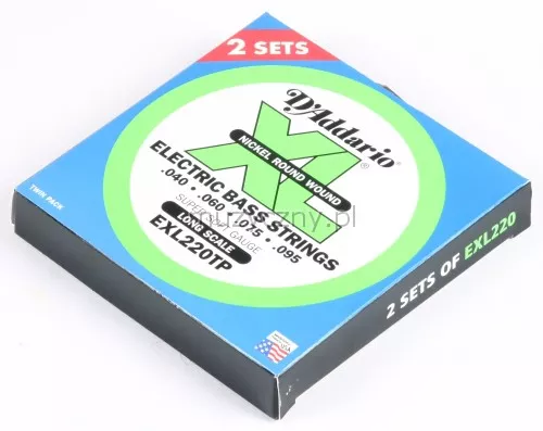 D′Addario EXL 220TP struny do gitary basowej 40-95 D′Addario EXL 220TP struny do gitary basowej 40-95