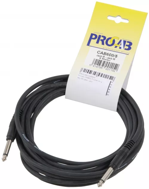 Procab CAB600/5 kabel do gitary 5m jack - jack Procab CAB600/5 kabel do gitary 5m jack - jack