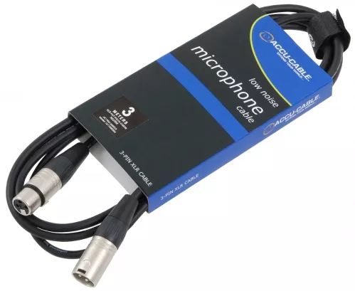 Accu Cable Pro przewód mikrofonowy XLR - XLR 3m Accu Cable Pro przewód mikrofonowy XLR - XLR 3m