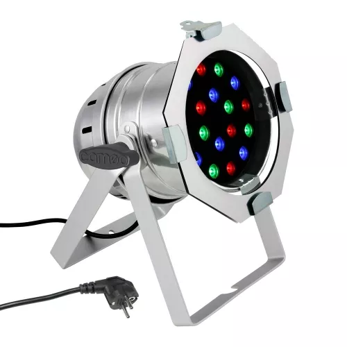 Cameo PAR 56 CAN - 18 x 1 W LED PAR Can RGB w chromowanej obudowie Cameo PAR 56 CAN - 18 x 1 W LED PAR Can RGB w chromowanej obudowie