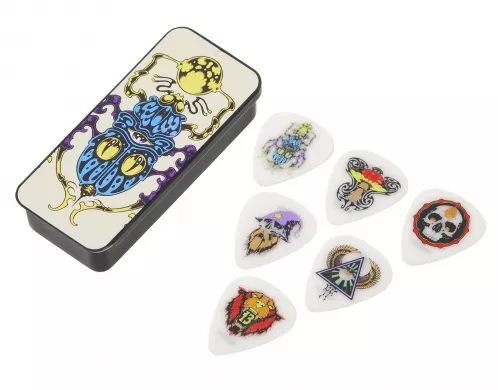 Dunlop BL115t073 Alan Forbes meduim zestaw kostek gitarowych 6 sztuk Dunlop BL115t073 Alan Forbes meduim zestaw kostek gitarowych 6 sztuk