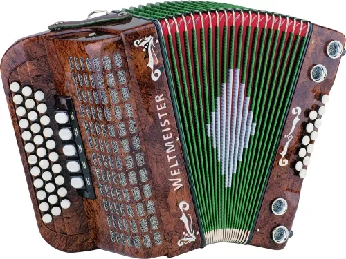 Weltmeister 620 33/12/III/5 akordeon diatoniczny ″heligonka″ strój G,C,F Weltmeister 620 33/12/III/5 akordeon diatoniczny ″heligonka″ strój G,C,F