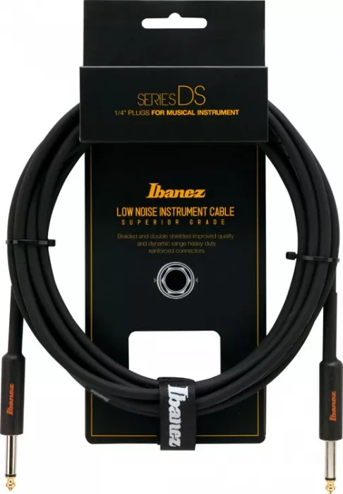 Ibanez DSC 10 BK kabel gitarowy jack jack 3 metry Ibanez DSC 10 BK kabel gitarowy jack jack 3 metry