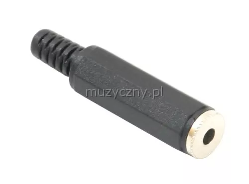 Monacor PG-203JB złącze nakablowe 3,5mm stereo Monacor PG-203JB złącze nakablowe 3,5mm stereo