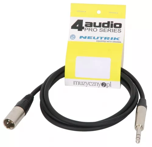 4Audio MIC2022 1m przewód symetryczny XLRm TRS 4Audio MIC2022 1m przewód symetryczny XLRm TRS