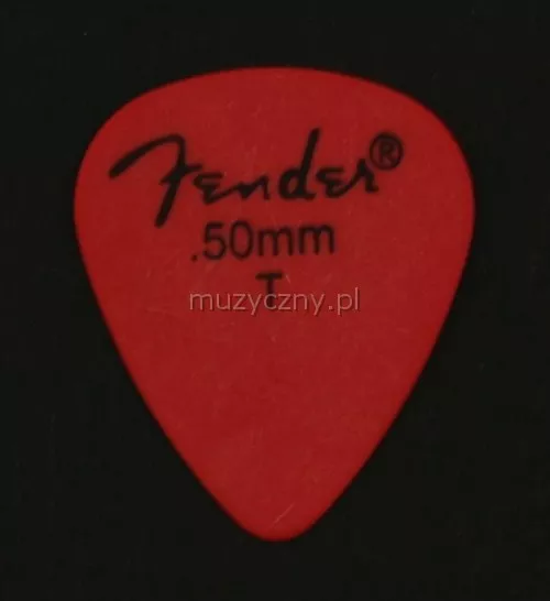 Fender Delrin 0.50 thin red kostka gitarowa Fender Delrin 0.50 thin red kostka gitarowa