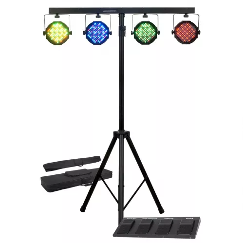 American DJ Mega PAR Profile Sys - 4 reflektory LED RGB czarne płaske American DJ Mega PAR Profile Sys - 4 reflektory LED RGB czarne płaske