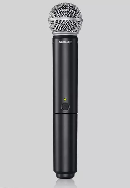 Shure BLX2/SM58 nadajnik ″do ręki″ z mikrofonem SM58 do zestawów bezprzewodowych z serii PG, SM, BETA Wireless Shure BLX2/SM58 nadajnik ″do ręki″ z mikrofonem SM58 do zestawów bezprzewodowych z serii PG, SM, BETA Wireless