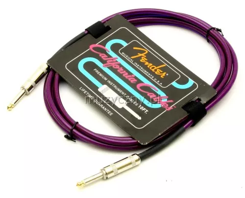 Fender California Violet 10ft kabel gitarowy 3m, fiolet Fender California Violet 10ft kabel gitarowy 3m, fiolet