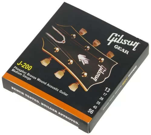 Gibson SAG J200 struny do gitary akustycznej Phosphor Bronze 13-56 Gibson SAG J200 struny do gitary akustycznej Phosphor Bronze 13-56