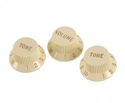 Fender gałki Volume, Tone, Tone białe Fender gałki Volume, Tone, Tone białe