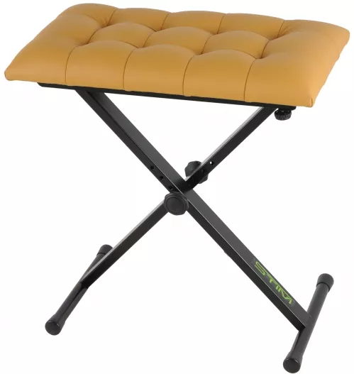 Stim ST10BE ława do instrumentów klawiszowych, siedzisko pikowane (kolor beżowy), taboret Stim ST10BE ława do instrumentów klawiszowych, siedzisko pikowane (kolor beżowy), taboret