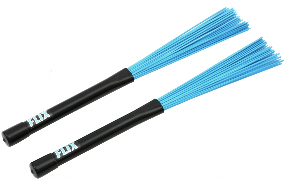 Ensemble De Brosses à Tambour Cheerock - 1 Paire Métal Rétractable + 1 Paire Nylon - Poignée Caoutchouc, 32 Cm - Pour Cajon, Jazz