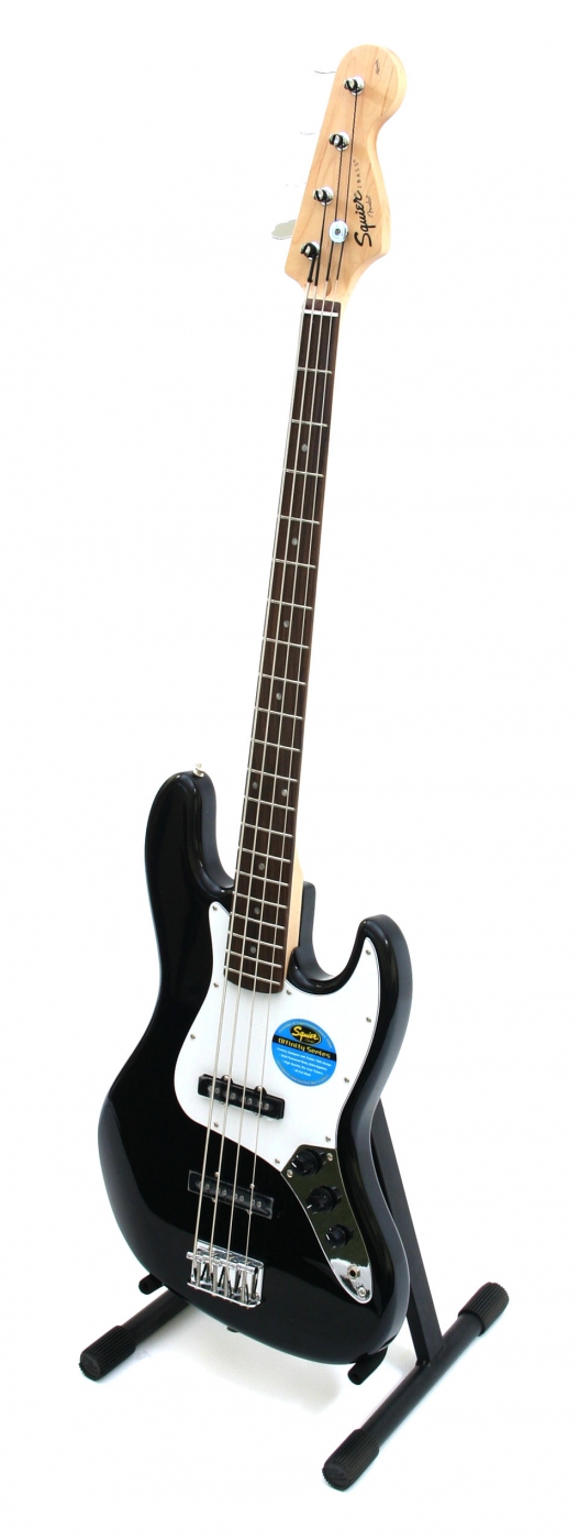 Squier Affinity Jazz Bass 黒 Gitara basowa Squier SQAFJBMNBPGBLK 4 struny 15396605323