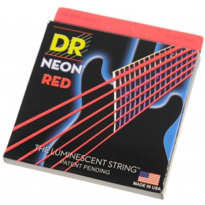 DR NRE 10 NEON RED struny do gitary elektrycznej neonowe, czerwone 10-46