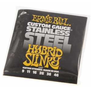 Ernie Ball 2247 Stainless Steel Hybrid Slinky struny do gitary elektrycznej 9-46