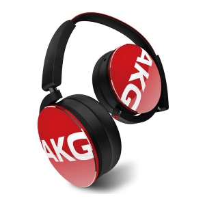 AKG Y50 Red, słuchawki nauszne, czerwone
