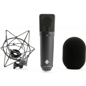 Neumann U87 Ai Studio Set mikrofon wielkomembranowy + uchwyt EA87 + drewniane opakowanie, kolor czarny