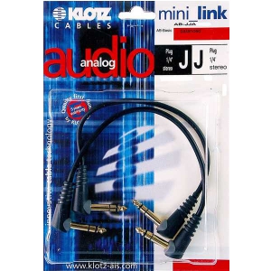 Klotz AB JJA0060 kabel patch 60cm, TRS ktowe (2 szt.)